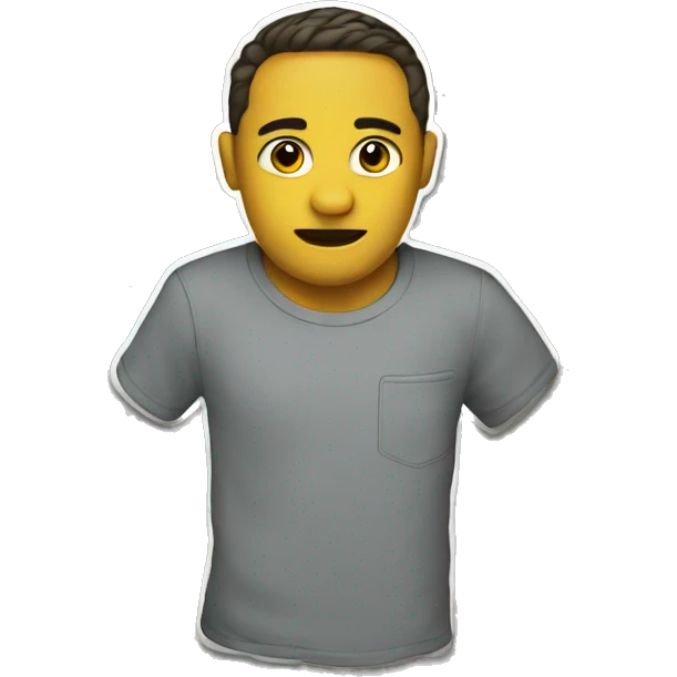tshirt with magnet emoji