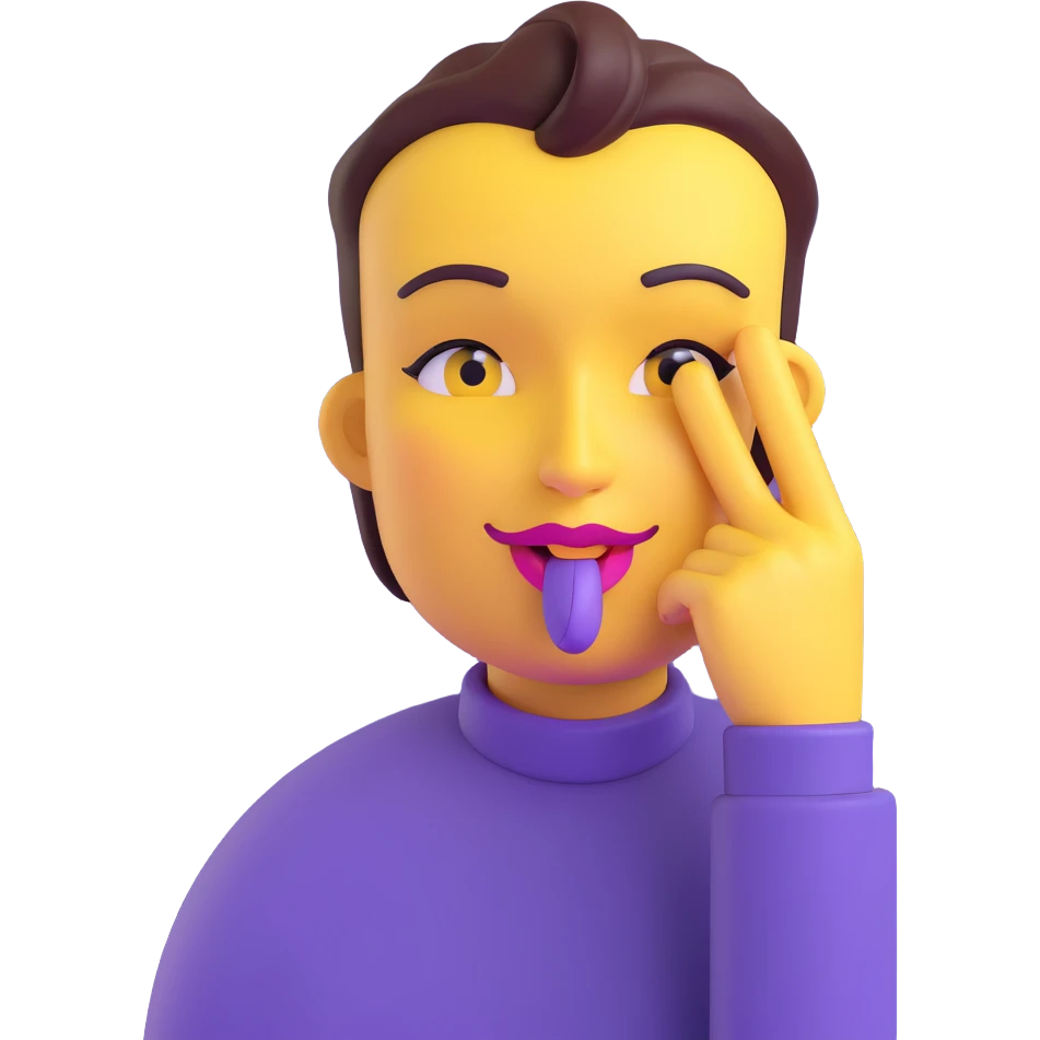 yellow face placing an index finger over pursed lips while winking and nodding emoji