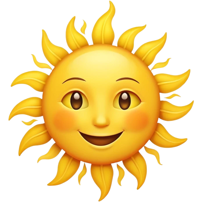 smiling sun emoji