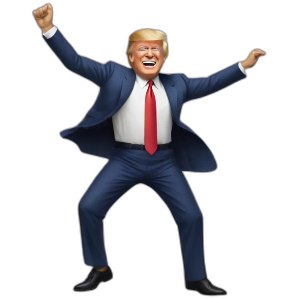 Trump hitting that nae nae emoji