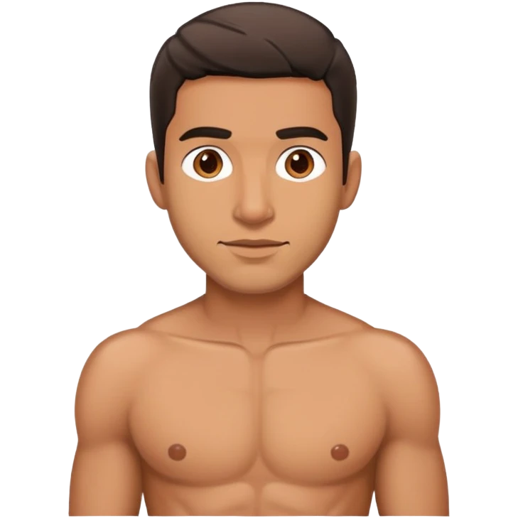 Shirt less Puerto Rican men  emoji