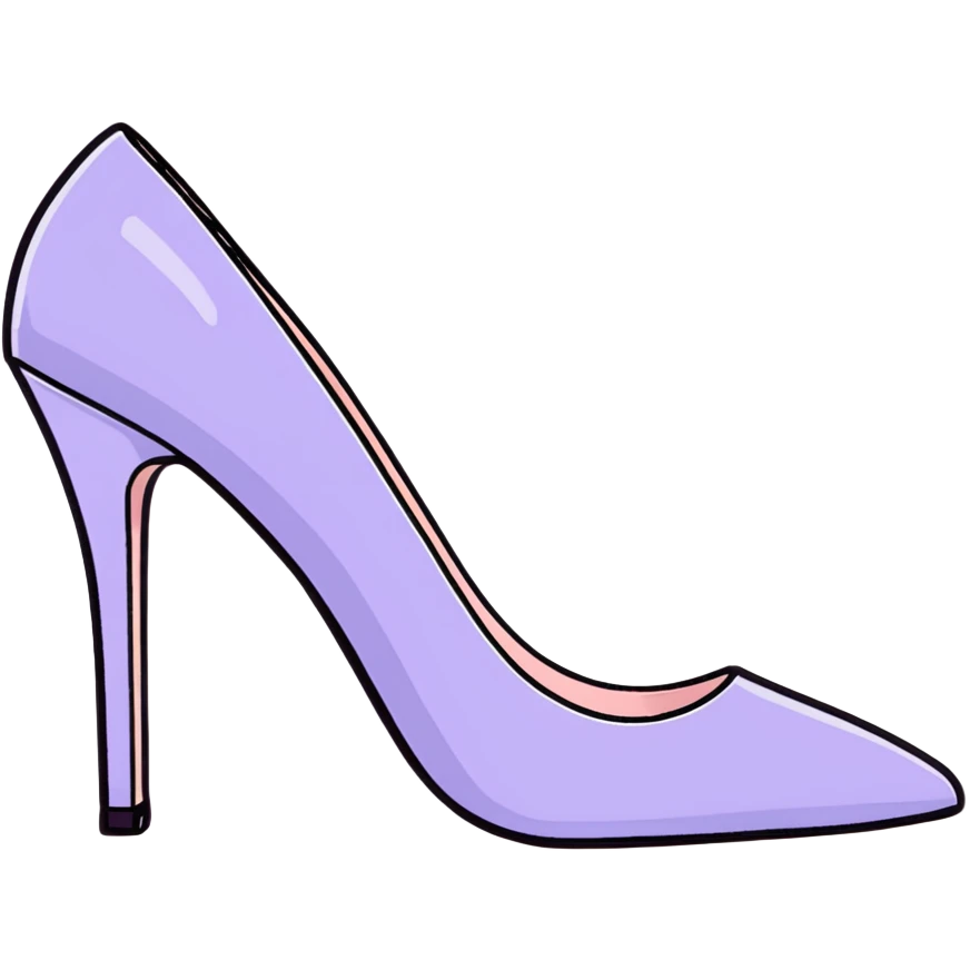 lilac pastel pumps emoji