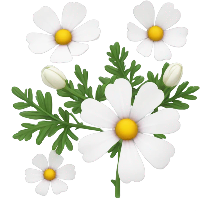 cosmos white flower emoji