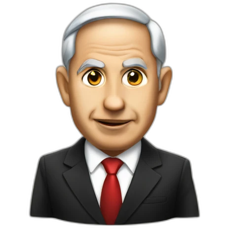 Bibi Netanyahu with horns emoji