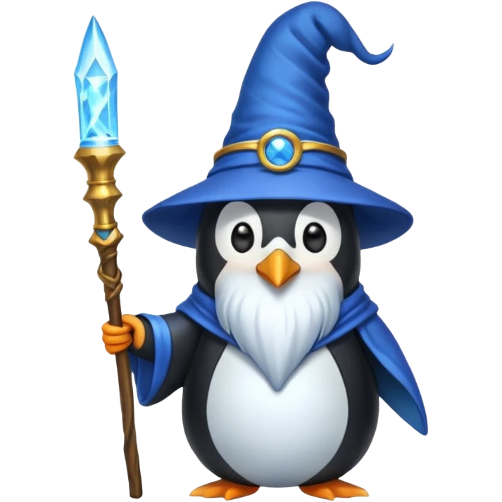 Penguin Wizard emoji