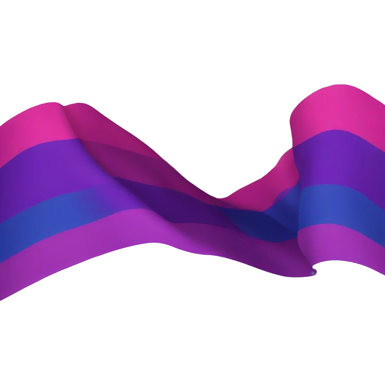 Bandera bisexual emoji