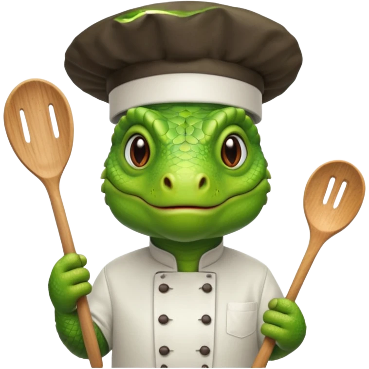 iguana chef emoji