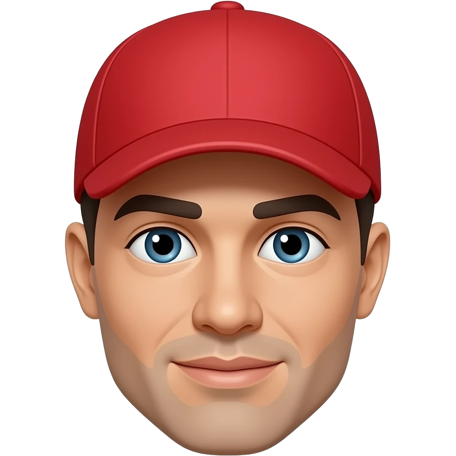 Add a red cap to this emoji emoji
