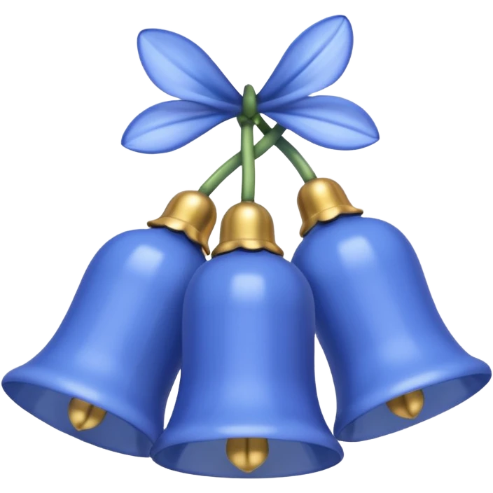 light blue bluebells  emoji