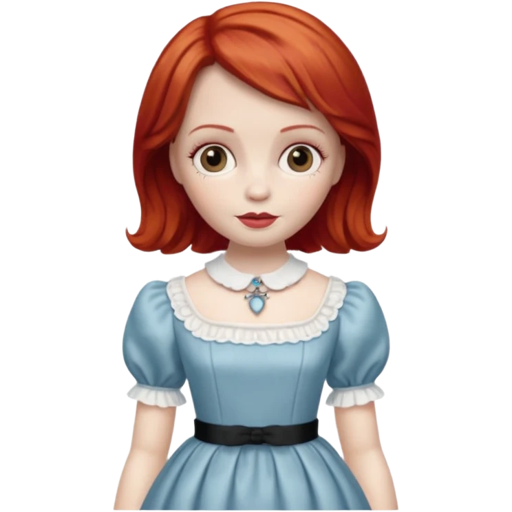 annabelle doll red hair emoji