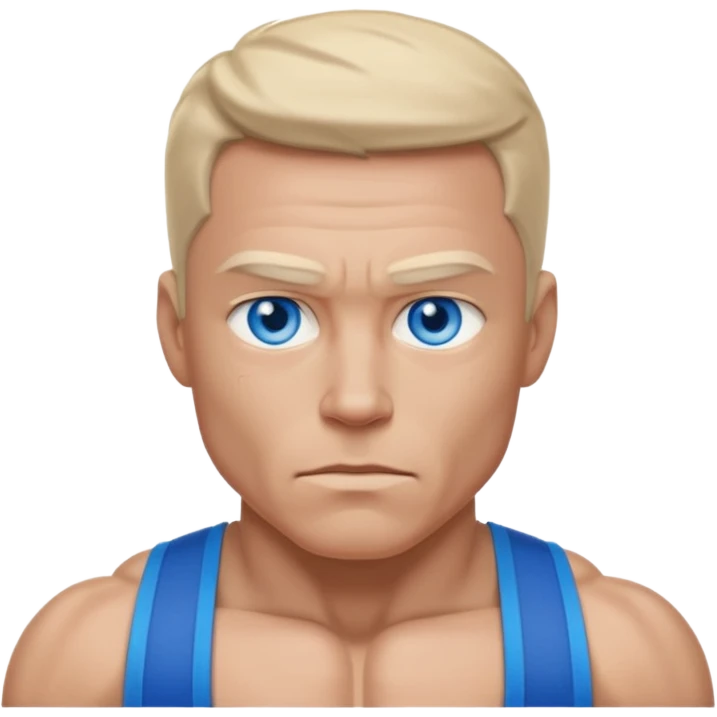 John Henry with blue eyes emoji