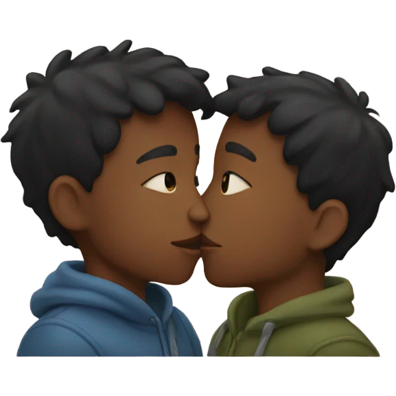 Boys kissing  emoji