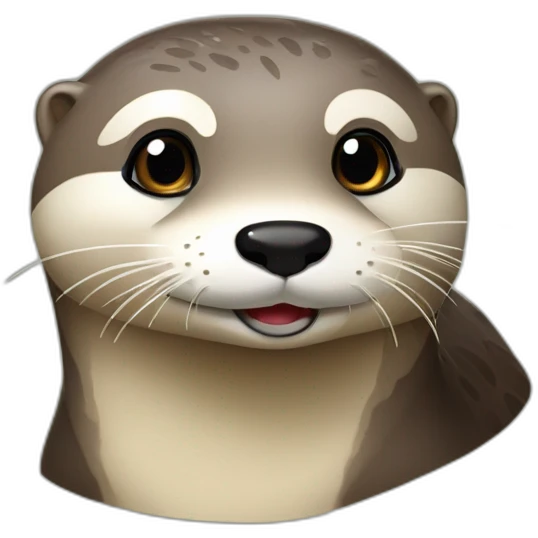 Loutre dans riviere emoji