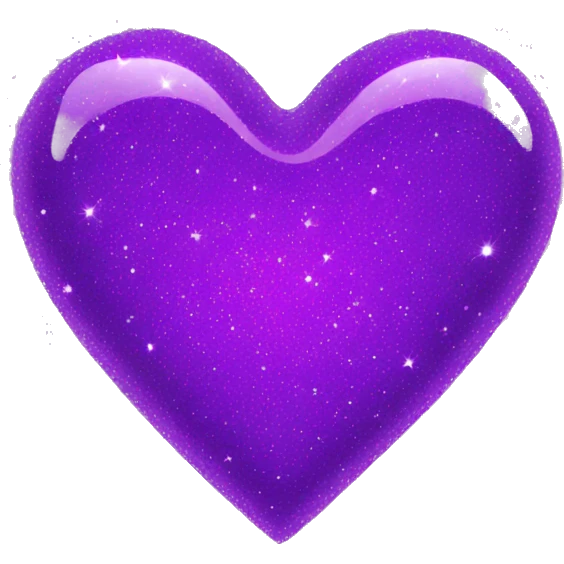 purple sparkly heart emoji