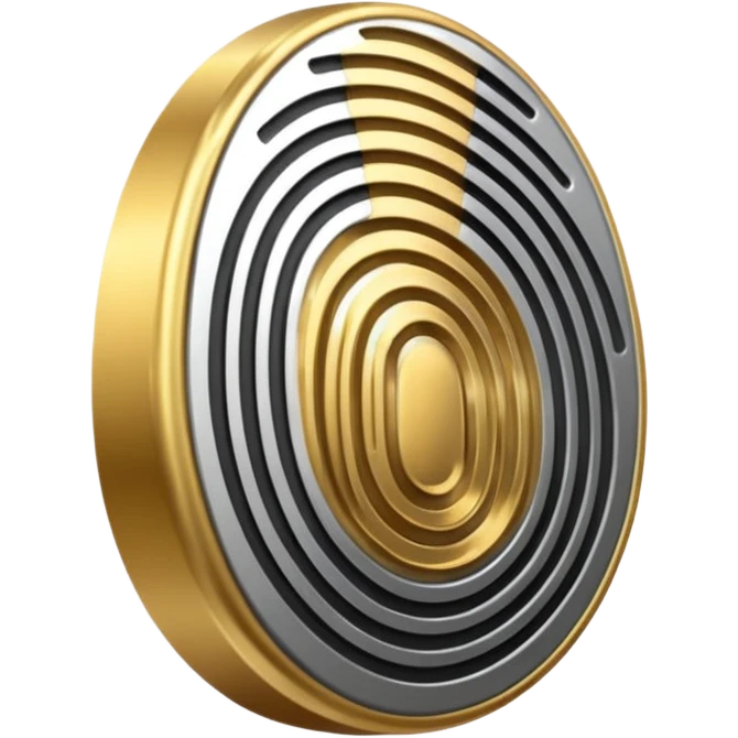 I want a logo that shows that you can create your own digital fingerprint, so that the logo is a fingerprint, but in a futuristic and professional way, and it looks very elegant, using colors that make it look like it belongs to the wealthy. emoji