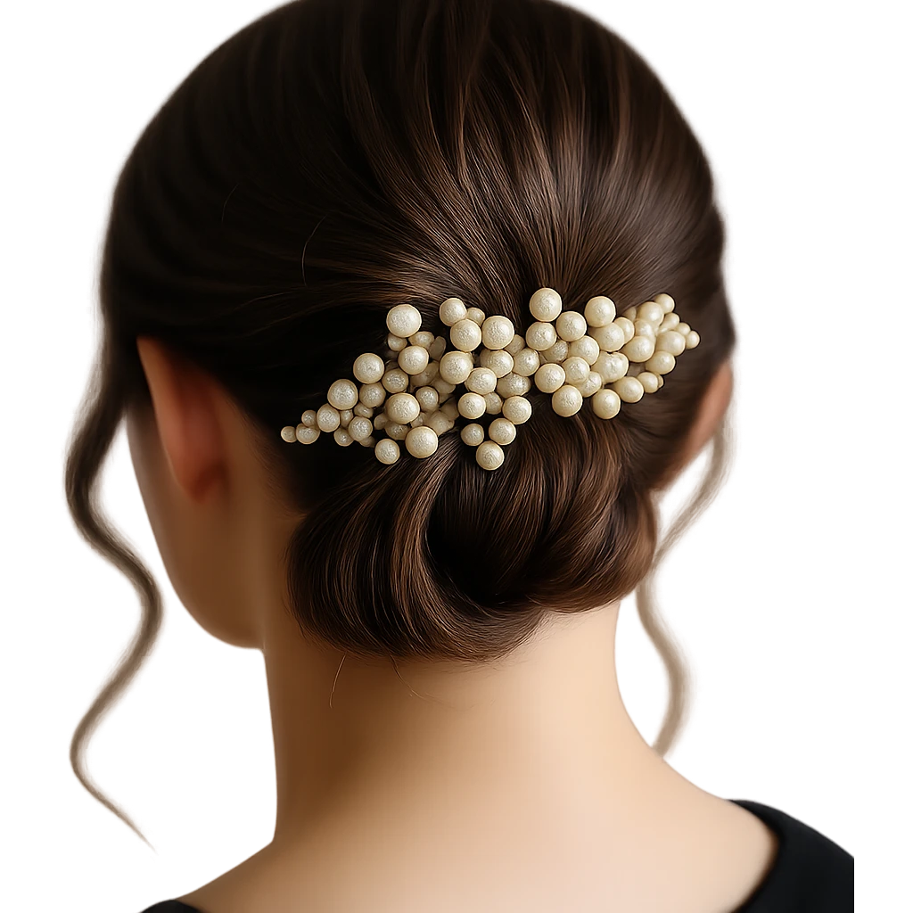 Remove the background while keeping the hairclip photorealistic and detailed with a transparent background. emoji