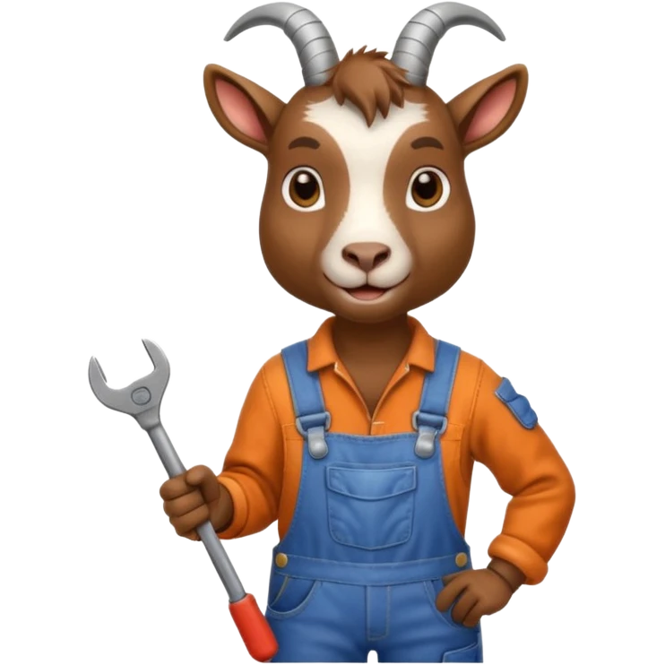 Goat mechanic emoji