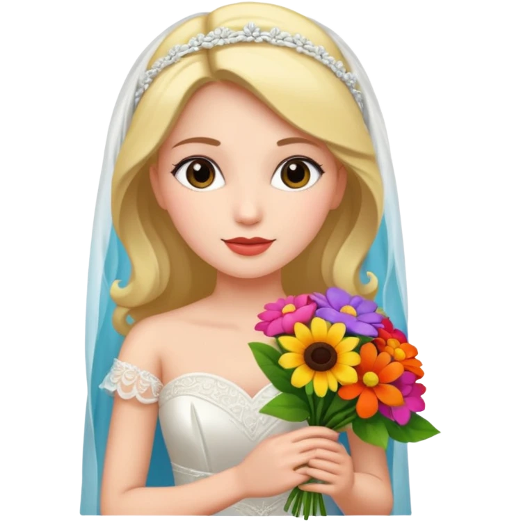 bride flower bouquet emoji