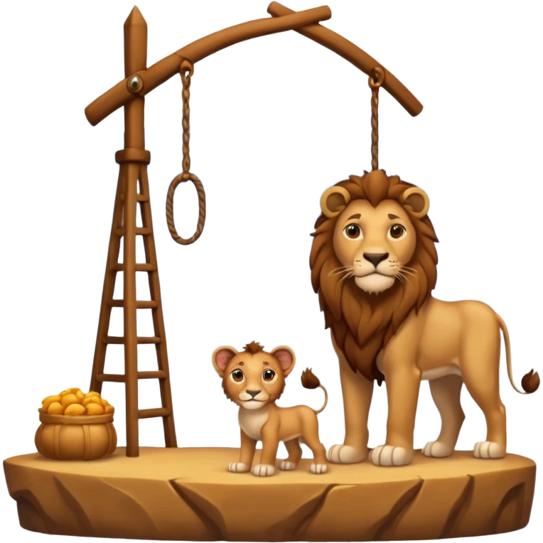 Arche de noé avec lionne emoji