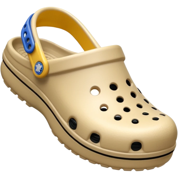 I need emojis of classic original Crocs shoe in pure White, pure Black and pure Beige emoji