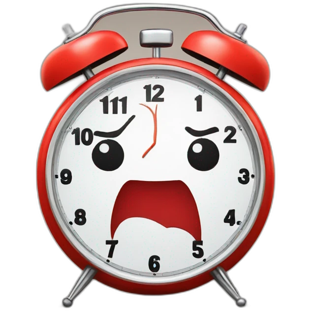 Funny spiderman alarm clock emoji