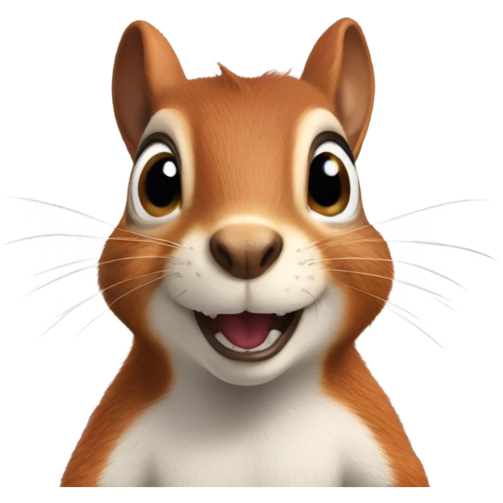 Squirrel that’s shocked emoji