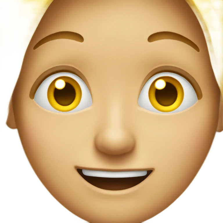 the yellow iphone emoji with eyes rolled diagonaly to the top right of the eye while having a simple smile showing no teeth emoji