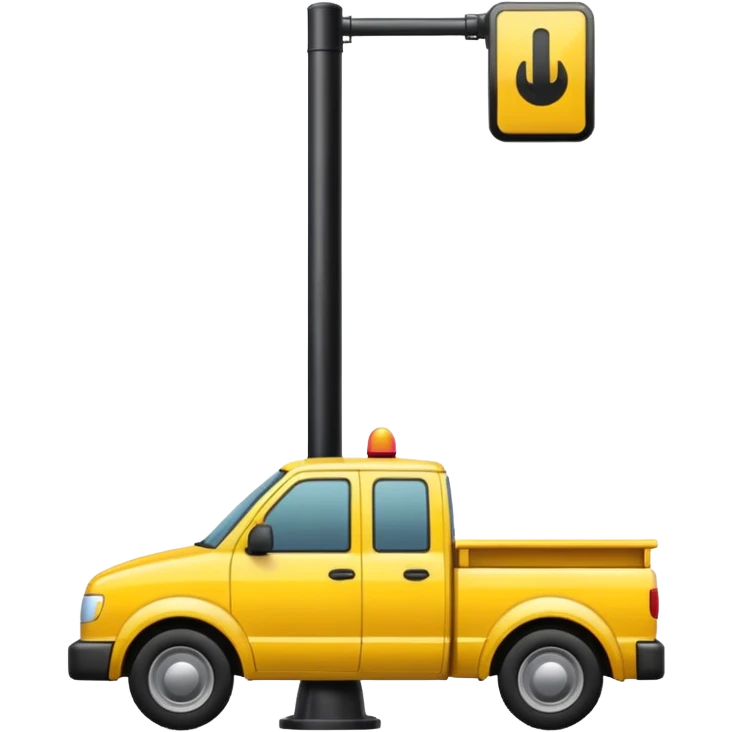 towing street icon, street pole emoji
