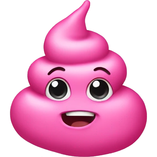pink poop  emoji