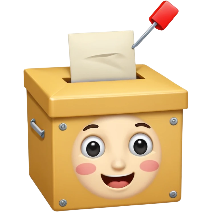 gusto ko 'yong ballot box and then may mga facial expression na masaya, malungkot, pagod, inaantok, kinikilig. emoji