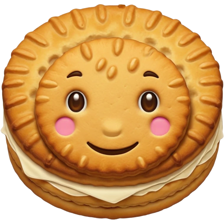 Biscuit without face  emoji
