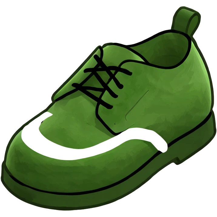 a shoe holding its baby emoji