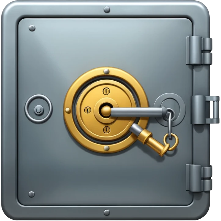 Locked bank vault emoji
