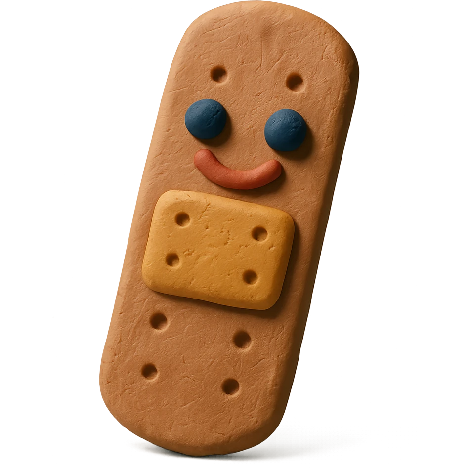 bandage, textured, playful, cute emoji
