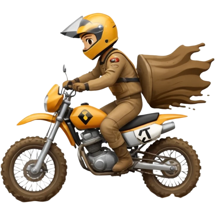 Roulig moto cross emoji