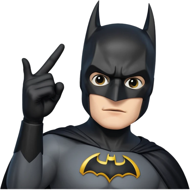 Бэтман с рукой типо приветствие emoji