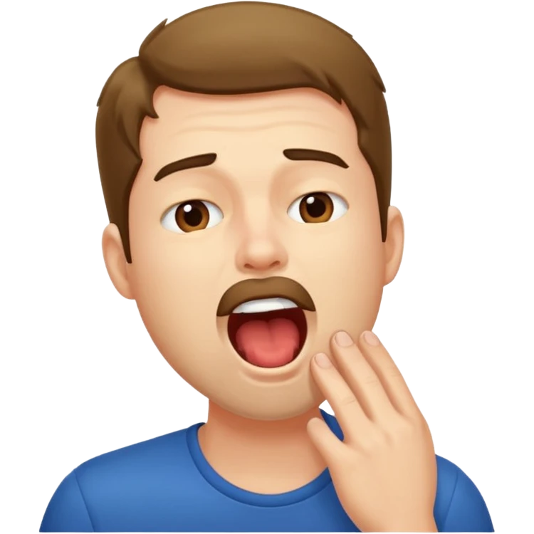 yawning man emoji