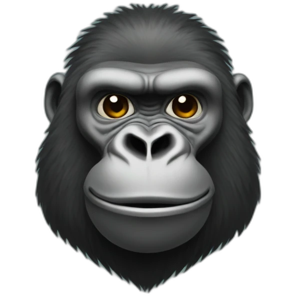 Gorilla with the M letter emoji