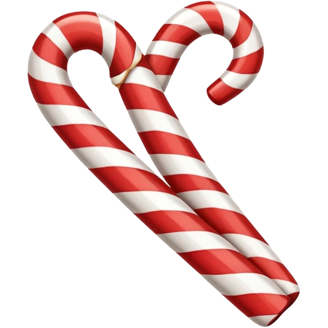 A candy cane  emoji