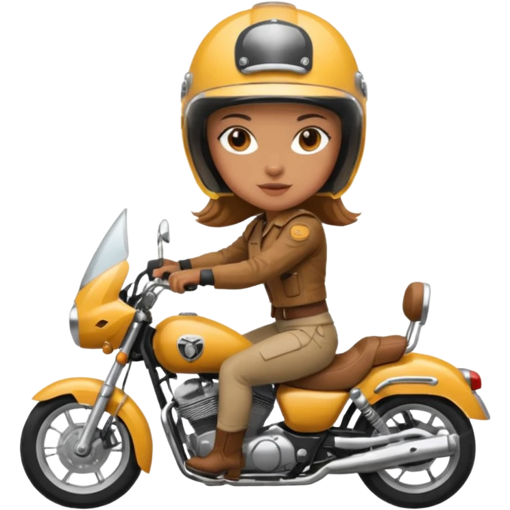 دختر موتور سوار emoji