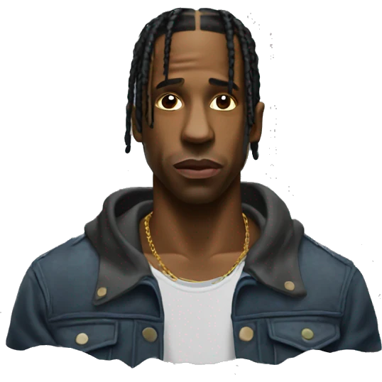 Travis Scott front view hd  emoji