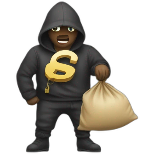 thief with a bag of money emoji
