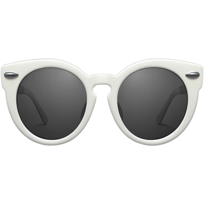 white catseye sunglasses with dark lenses emoji