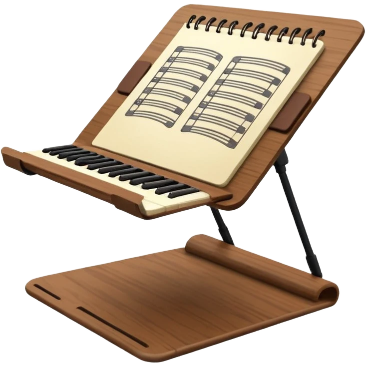 music notebook stand emoji