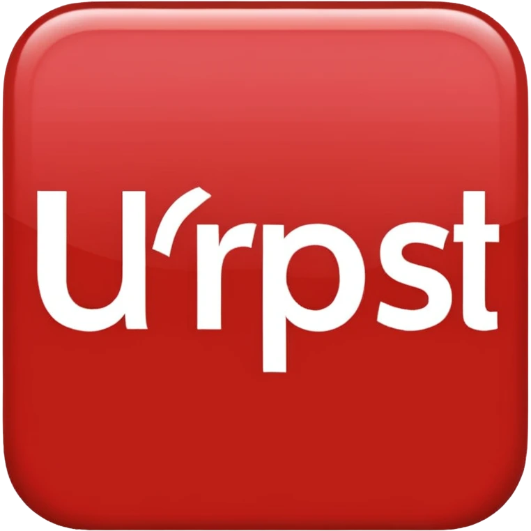 a red square with the words "ur pist" in the middle of the square emoji