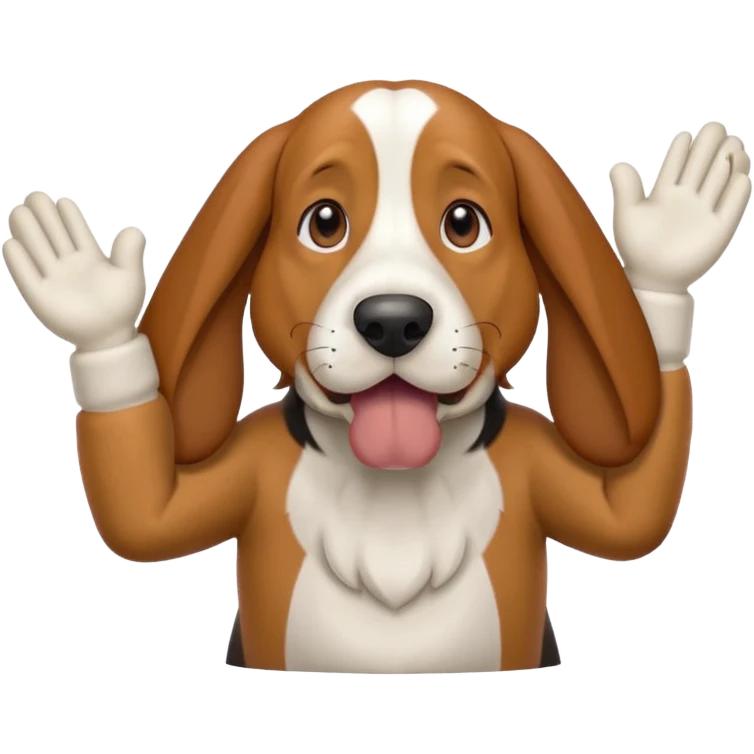 bassethound clapping animated emoji