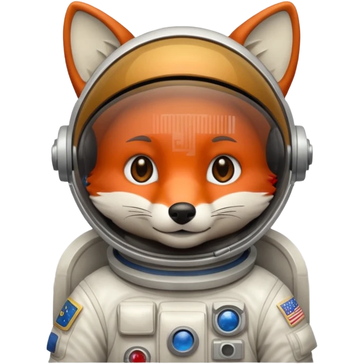 brown fox astronaut emoji