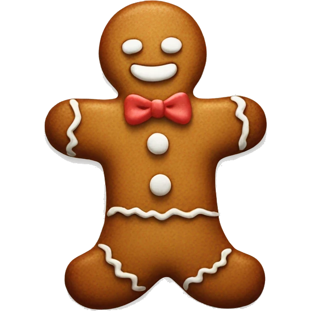 Gingerbread man emoji