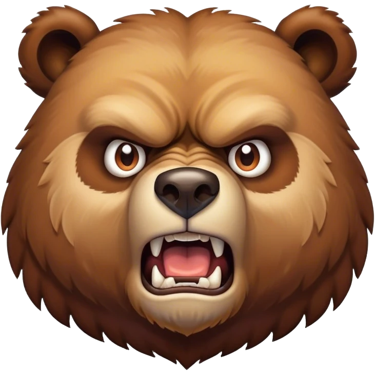 angry buff bear emoji