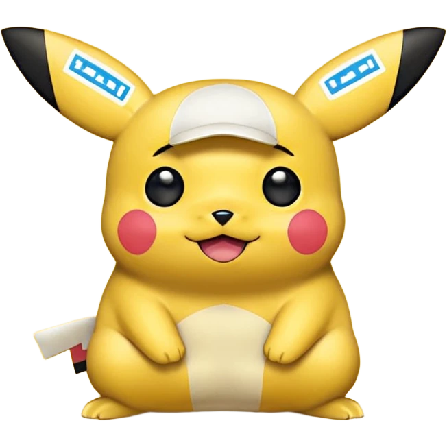 tạo cho tôi emoji khuôn mặt AI hơi hướng về biểu cảm của nhân vật pikachu emoji